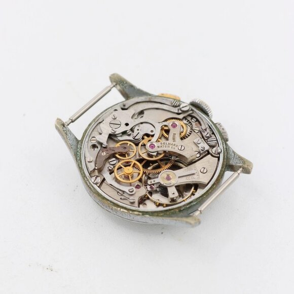 Vintage 34mm Delmark Men's Mechanical Chronograph Wristwatch Venus 188 Swiss - Picture 5 of 7